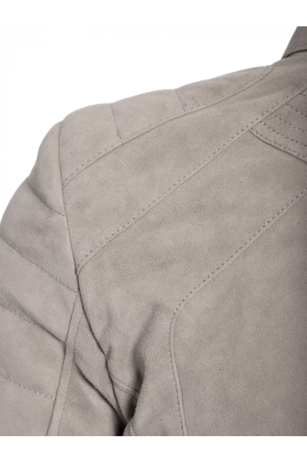 Velourslederjacke Sand