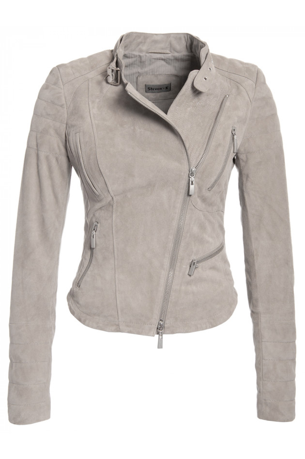 Velourslederjacke Sand
