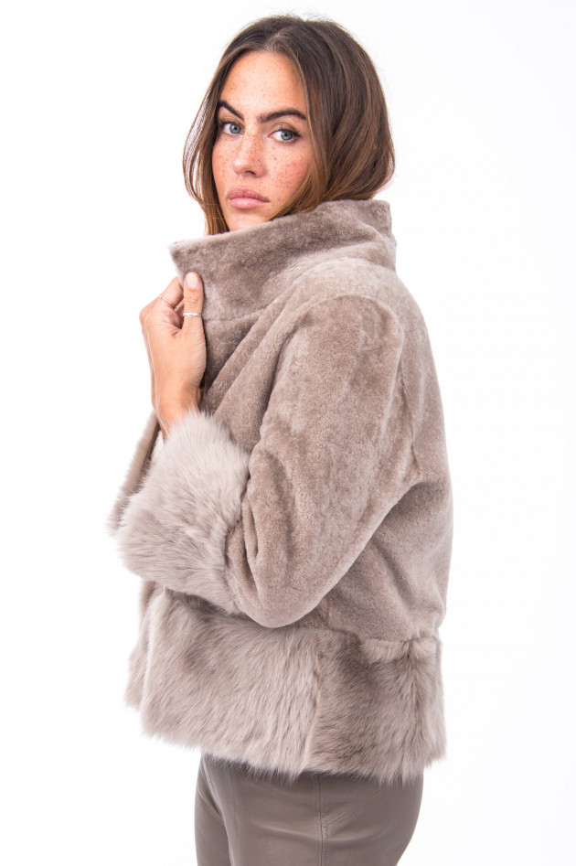 Steven-K Wendejacke ASTRAGAN in Beige