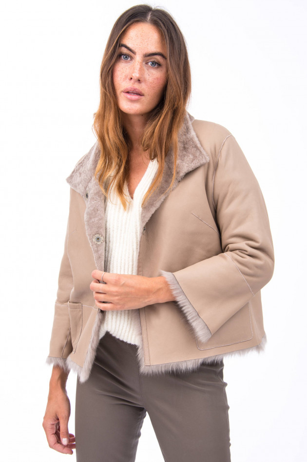 Steven-K Wendejacke ASTRAGAN in Beige