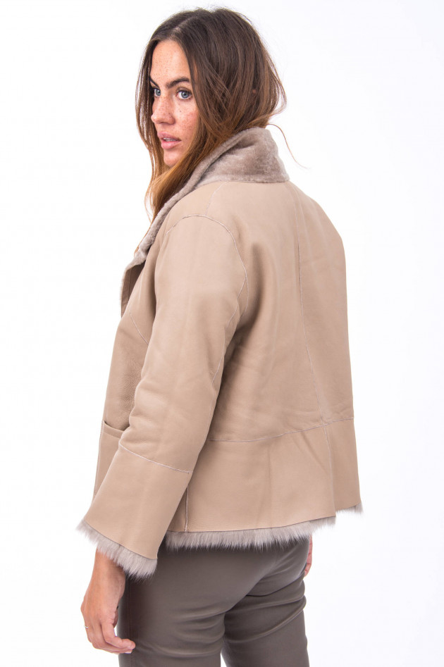 Steven-K Wendejacke ASTRAGAN in Beige