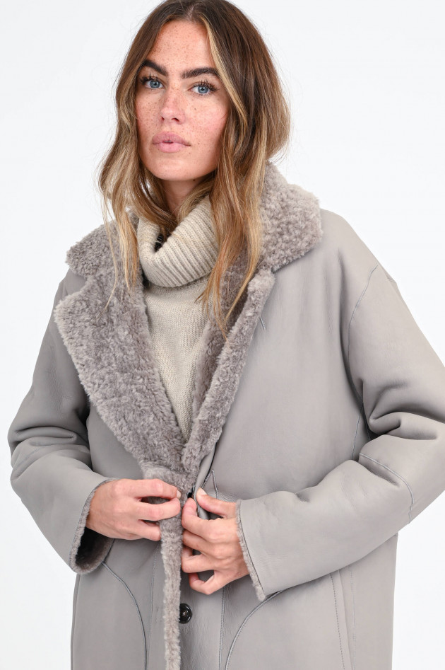 Steven-K Wendemantel DIAMOND in Taupe