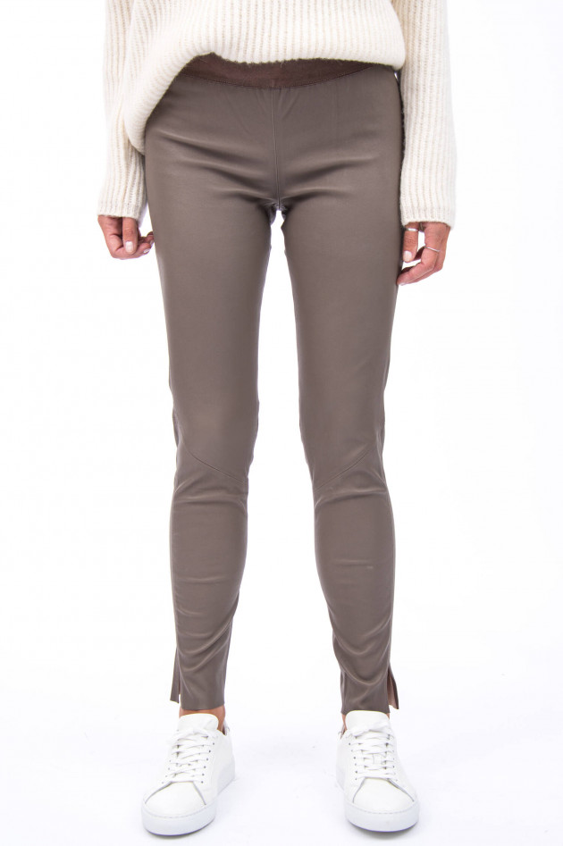 Steven-K Lederhose LEGG 1197 in Taupe