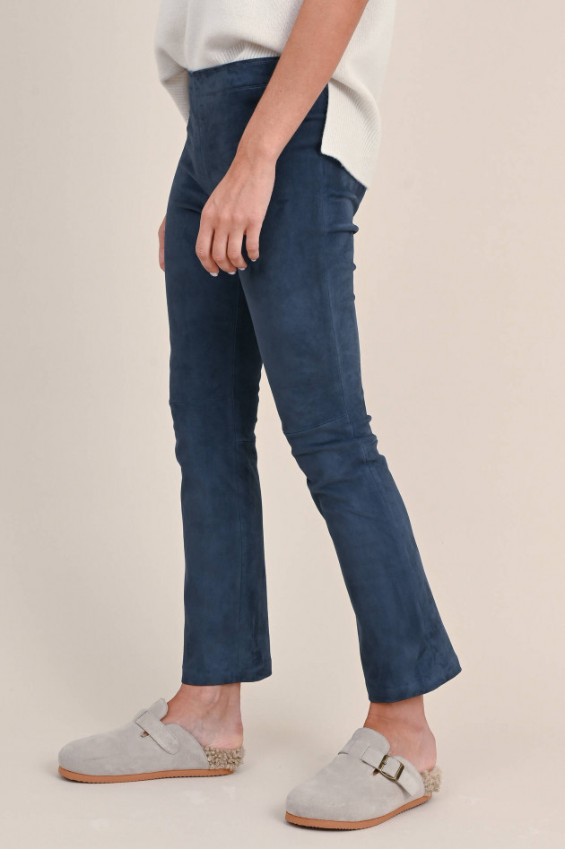Stouls Velourslederhose JP-TWENTY in Dunkelblau