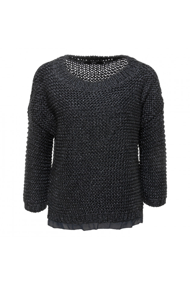 Steffen Schraut Strickpullover in Blau Lurex