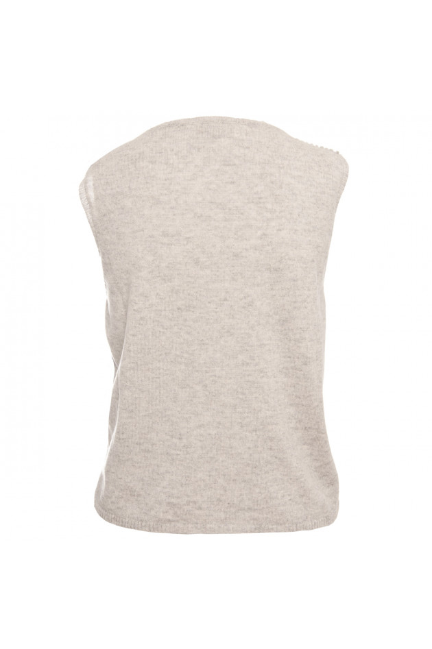 Tonet Strickweste in Silber