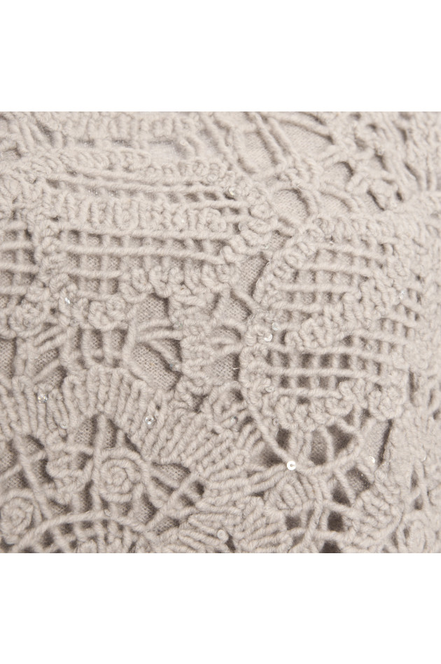 Tonet Strickweste in Silber