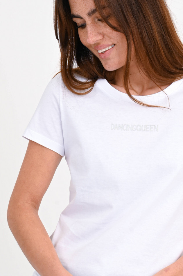 Studio JFK Shirt DANCING QUEEN mit Print in Weiß