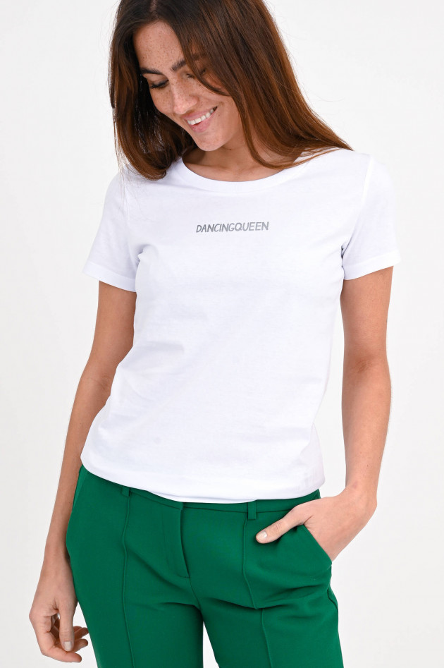 Studio JFK Shirt DANCING QUEEN mit Print in Weiß