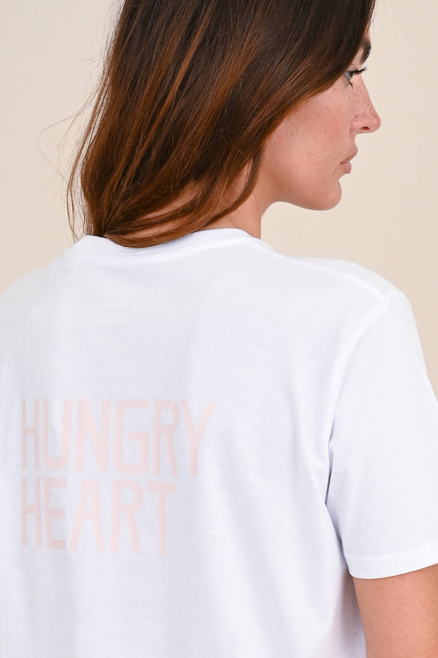 Studio JFK T-Shirt HUNGRY HEART in Weiß