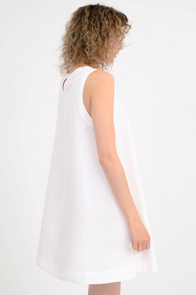 Sun68  Kleid in A-Linien-Form in Bianco