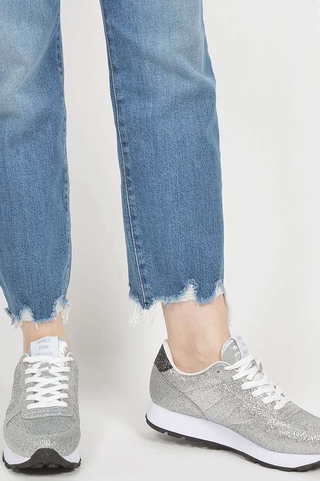 Sun68  Sneaker in Silber glitzer