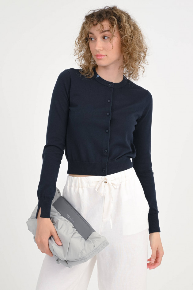 Sun68  Cropped Cardigan in Navy
