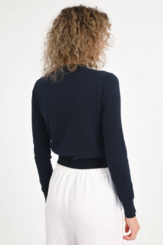 Sun68  Cropped Cardigan in Navy
