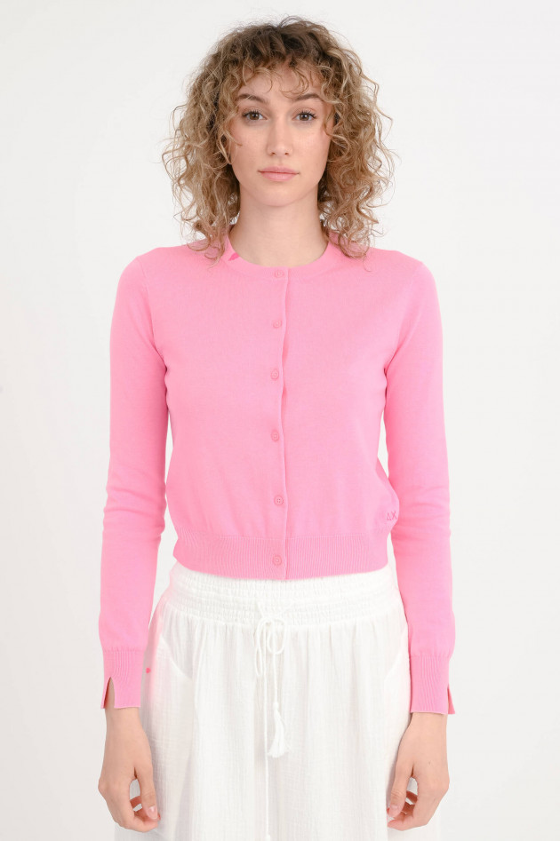 Sun68  Cropped Cardigan in Pink
