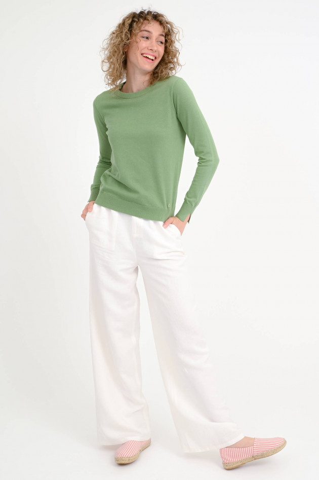 Sun68  Feinstrick Pullover aus Baumwolle in Verde Salvia