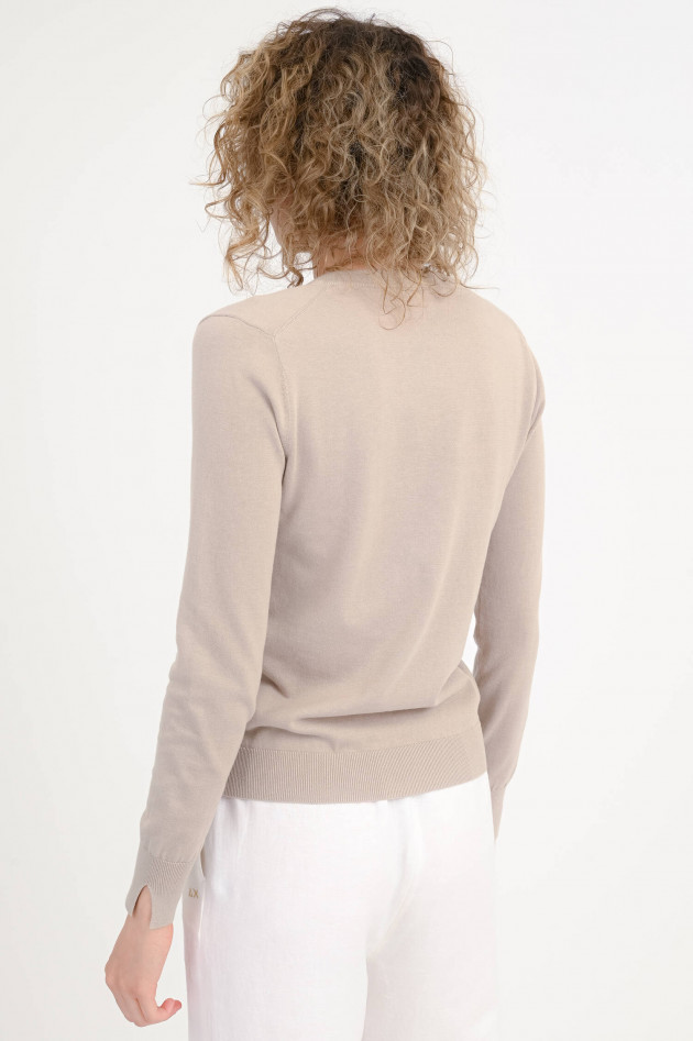 Sun68  Pullover mit V-Ausschnitt in Stone
