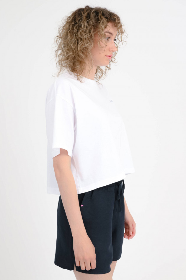 Sun68  Boxy T-Shirt in Weiß