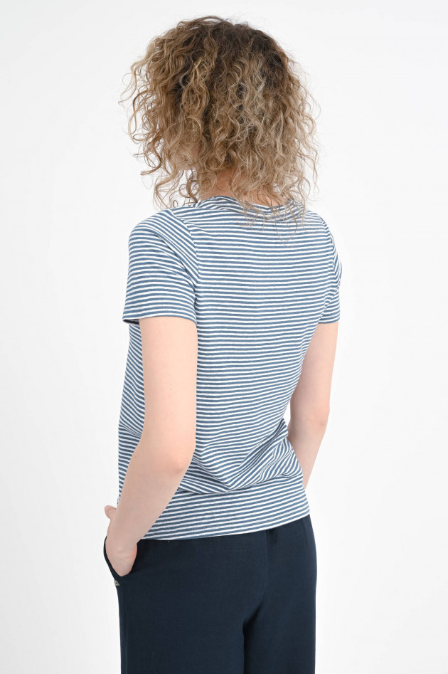 Sun68  Gestreiftes Shirt in Blau/Weiß