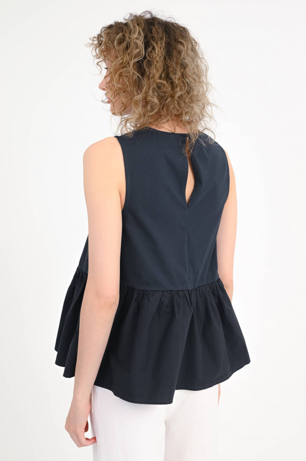 Sun68  Top mit Schößchen in Navy