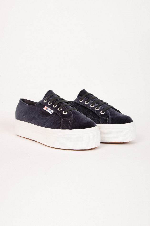 Superga Sneaker mit Plateausohle in Grau