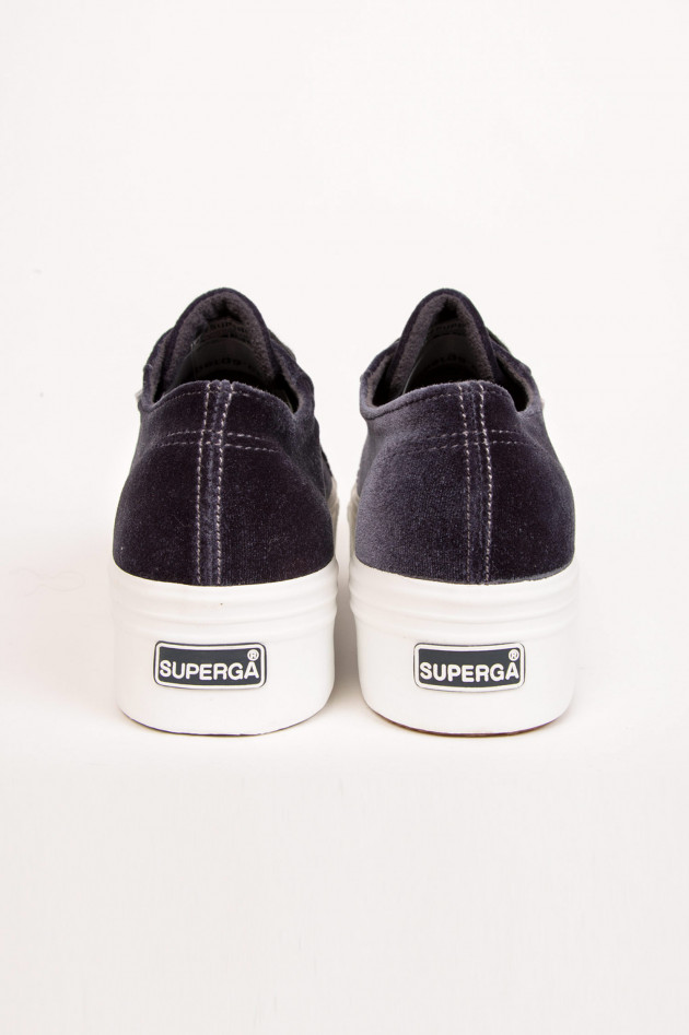 Superga Sneaker mit Plateausohle in Grau