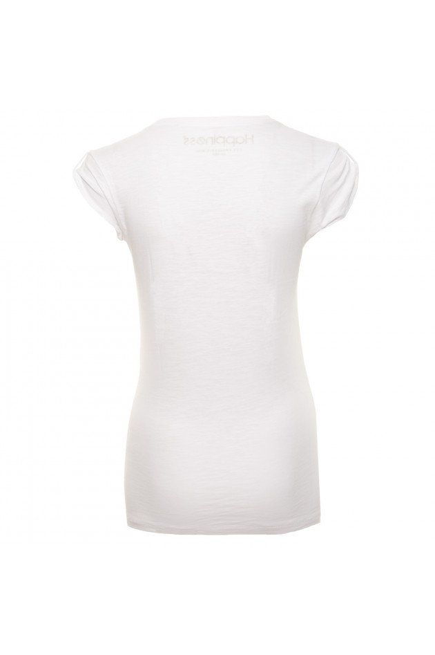 Happiness T-Shirt Tres Bien in Weiß