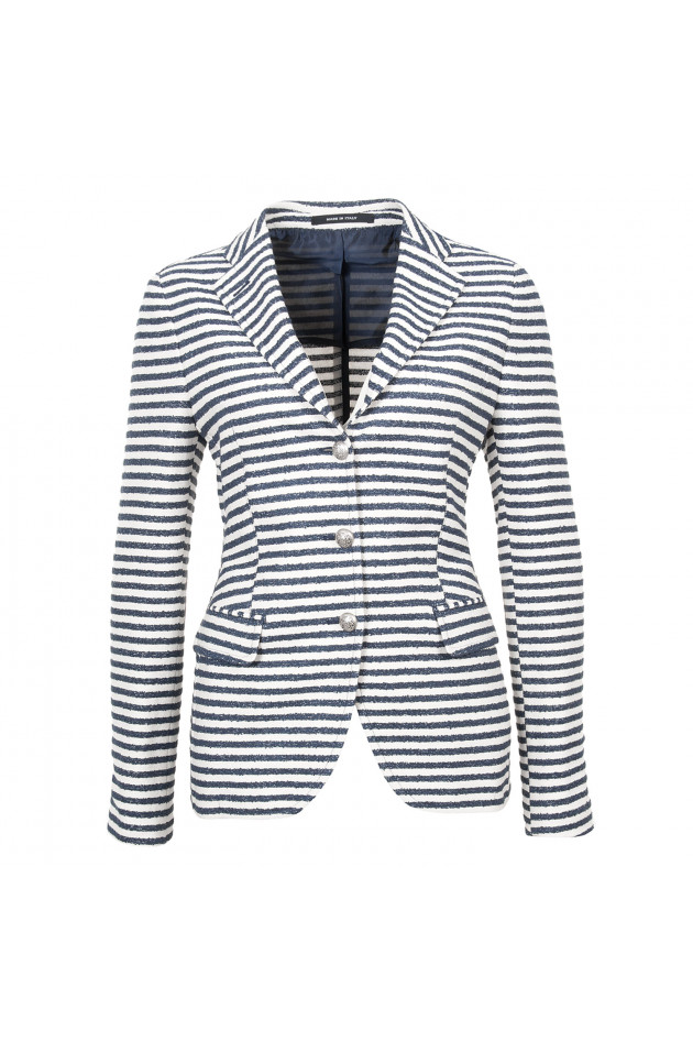 Tagliatore Blazer in Blau/Weiß gestreift