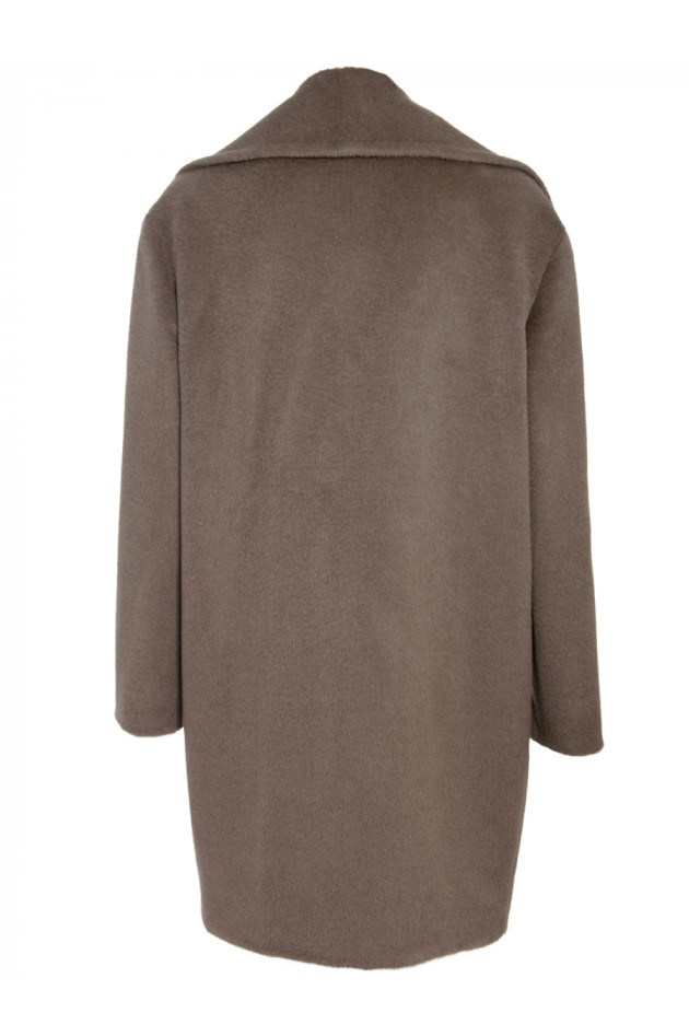 Wollmantel Taupe