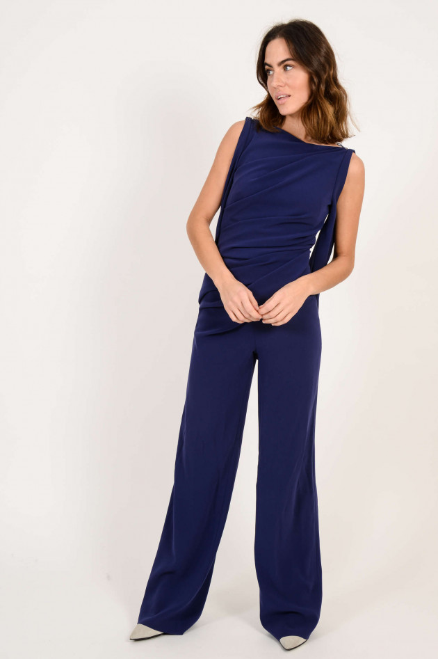 Talbot Runhof Jumpsuit mit Spitze in Violett