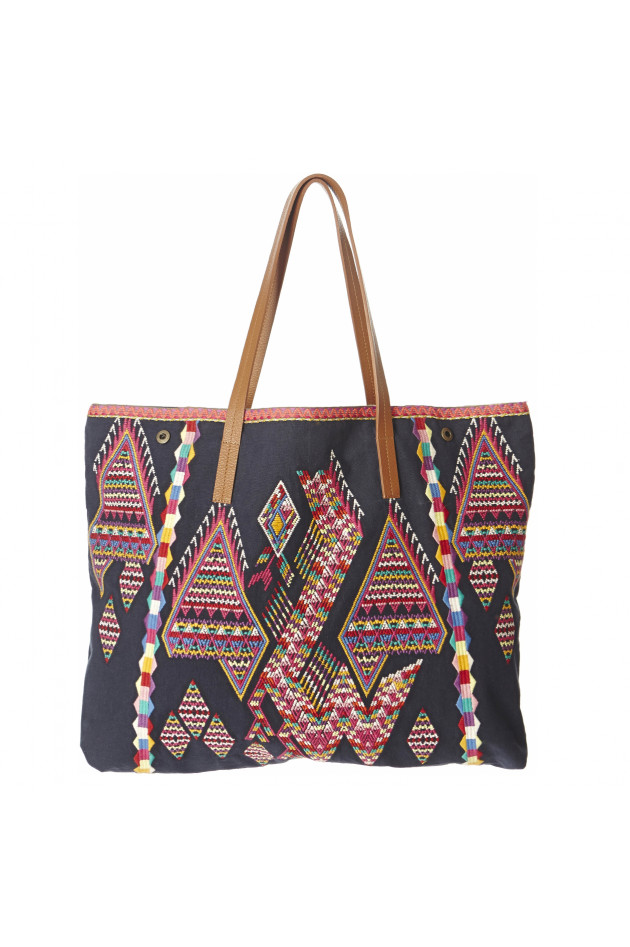 Star Mela Tasche mit bunter Stickerei