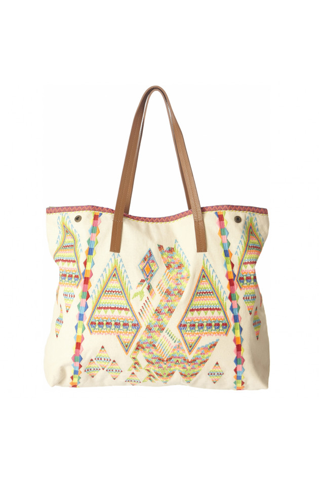 Star Mela Tasche mit Stickerei bunt gemustert