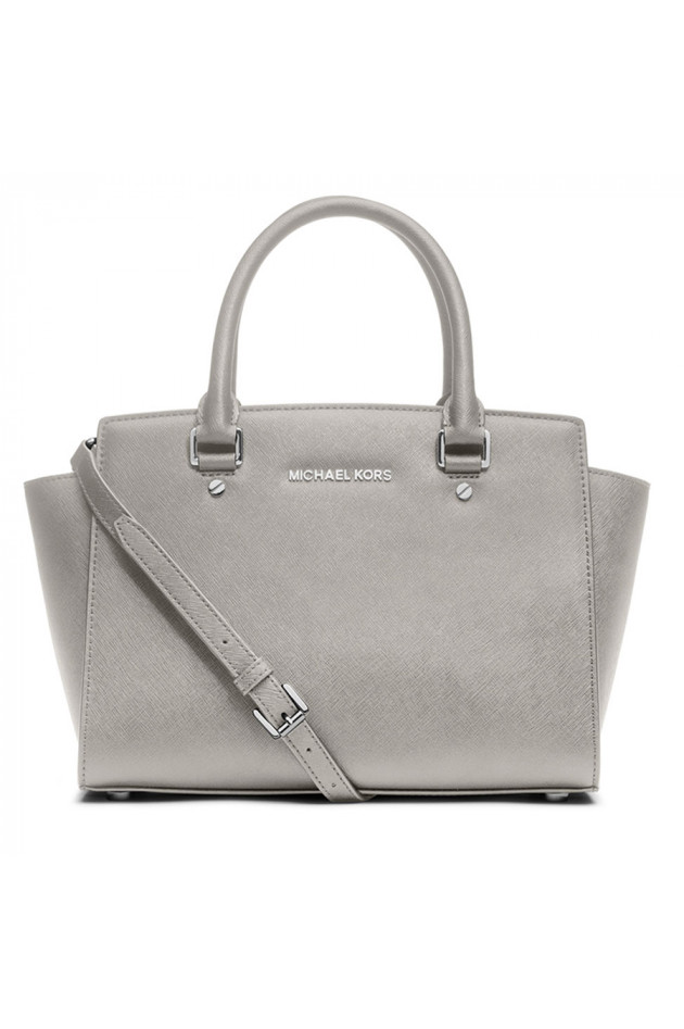 Michael Kors Tasche SELMA in Perlgrau