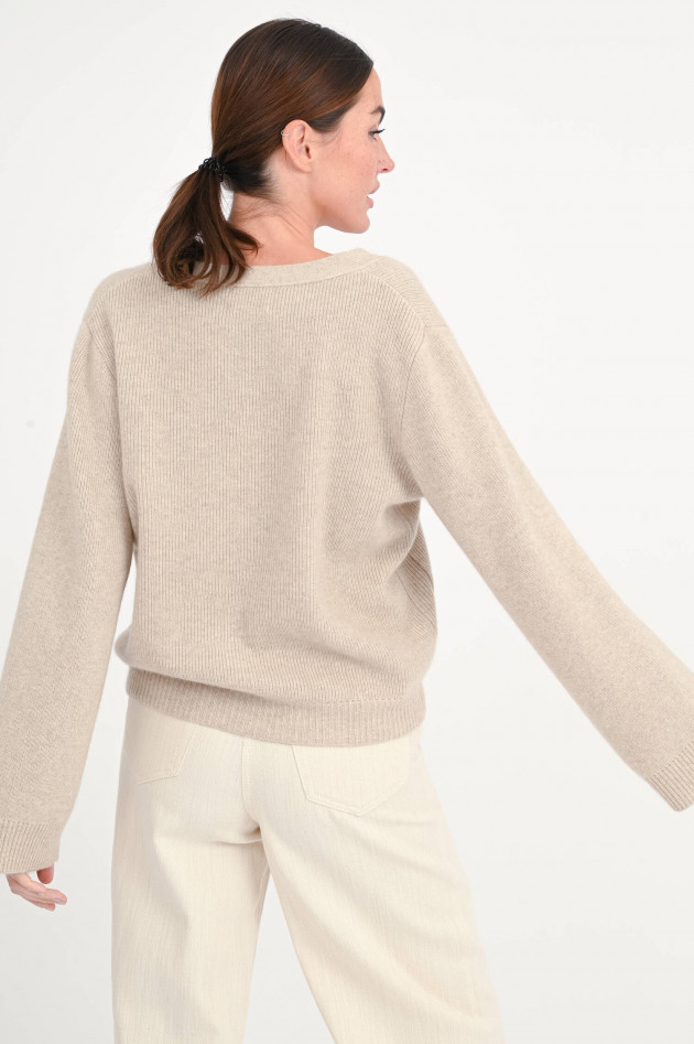 The Hug Cashmere-Jacke in Sand