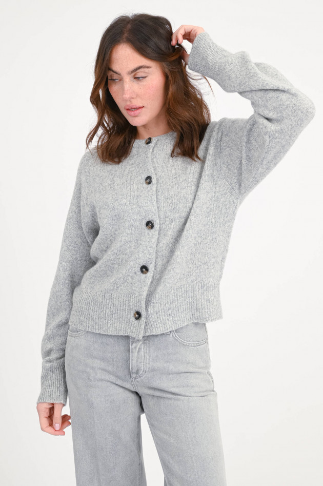 The Hug Strickweste aus Cashmere-Seide in Hellgrau