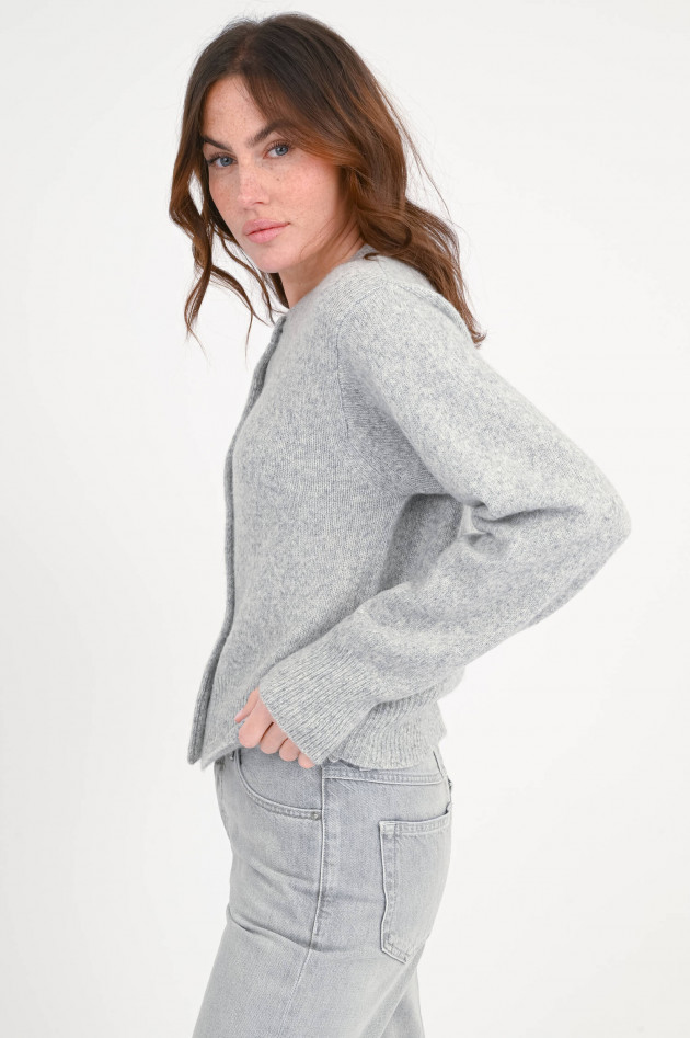 The Hug Strickweste aus Cashmere-Seide in Hellgrau