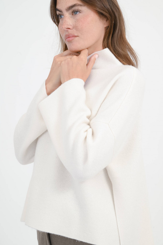 The Hug Pullover mit hohen Seitenschlitzen in Natur