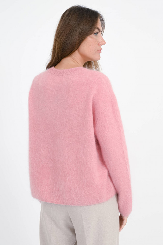 The Hug Brushed Cashmere Pullover in Pastellrosa