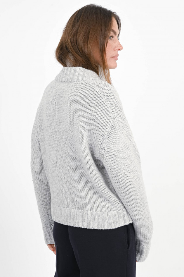 The Hug Cashmix Cardigan in Hellgrau