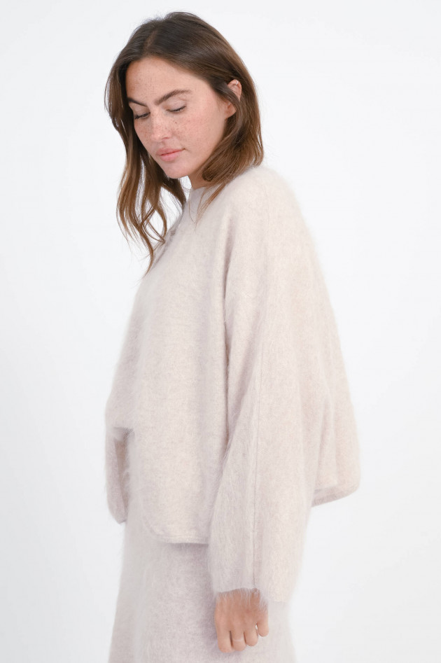 The Hug Brushed-Jacke in Mushroom