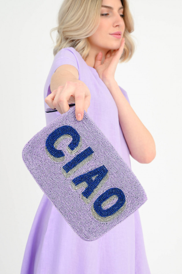 The Jacksons Statement Clutch CIAO in Flieder/Blau