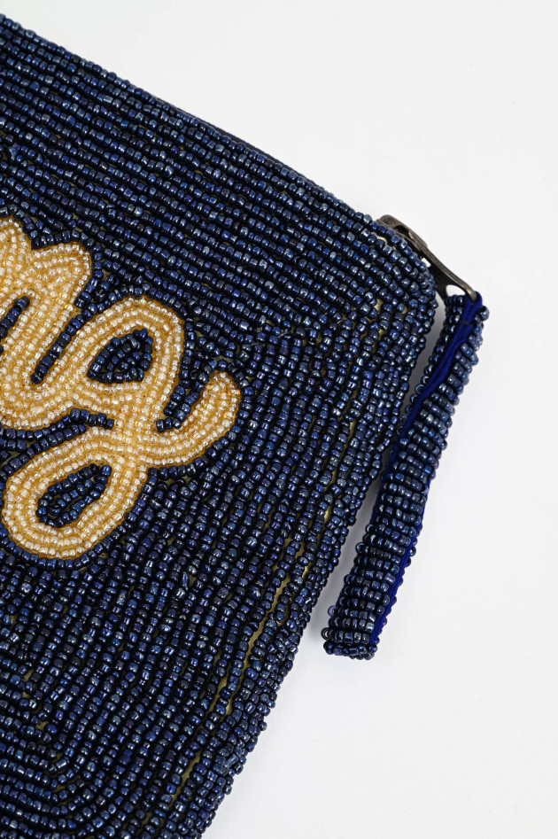 The Jacksons Perlen-Clutch DANCING QUEEN in Navy/Gold