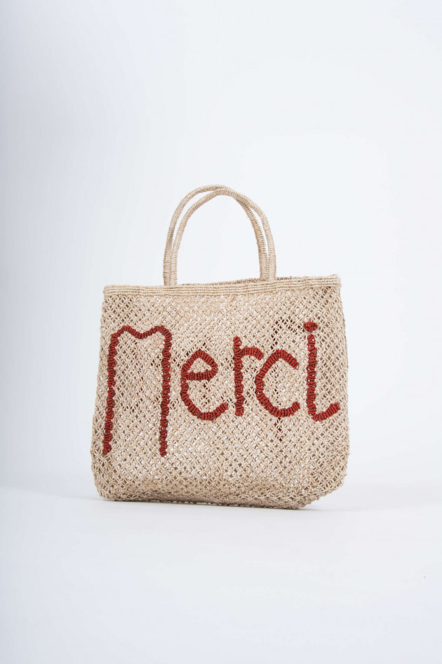 The Jacksons Jute-Shopper MERCI in Natur/Orange