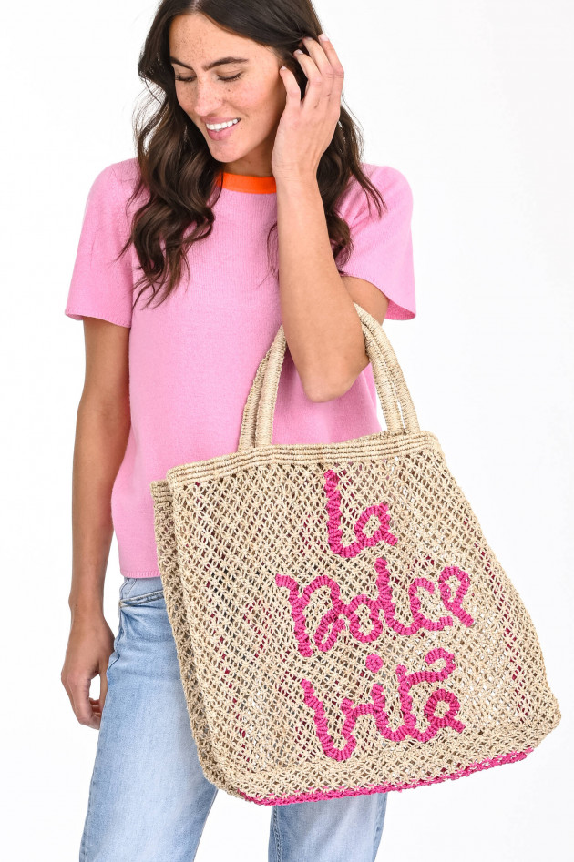 The Jacksons Jute-Tasche LA DOLCE VITA in Natur/Pink