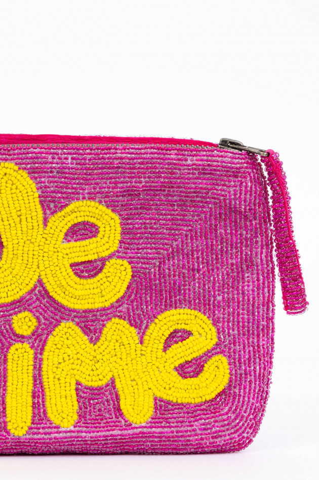 The Jacksons Statement-Clutch JE T'AIME in Pink/Gelb