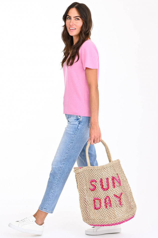 The Jacksons Jute-Tasche SUNDAY in Natur/Pink