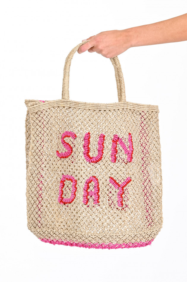 The Jacksons Jute-Tasche SUNDAY in Natur/Pink