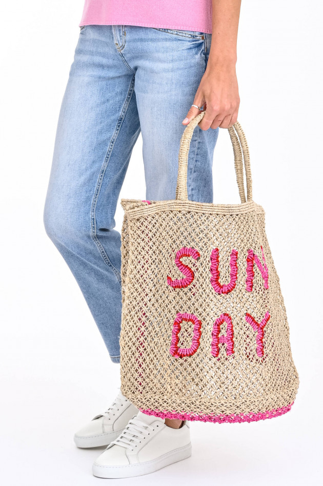 The Jacksons Jute-Tasche SUNDAY in Natur/Pink