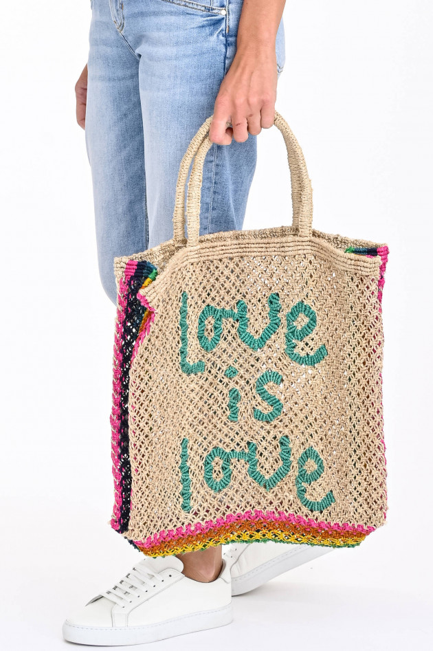 The Jacksons Jute-Tasche LOVE IS LOVE in Natur/Multicolor