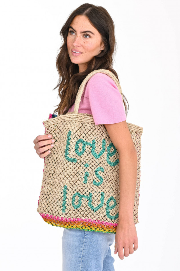 The Jacksons Jute-Tasche LOVE IS LOVE in Natur/Multicolor